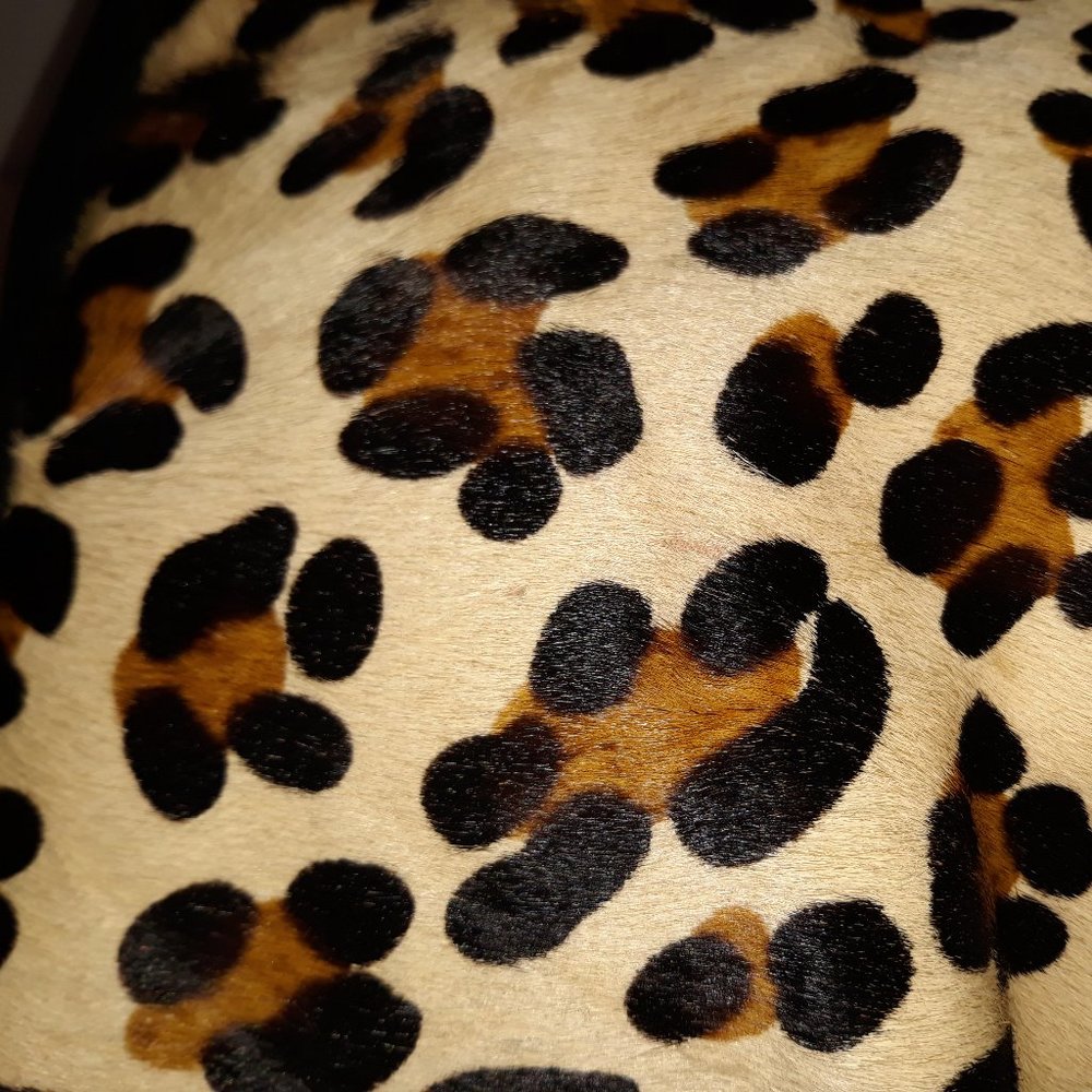 *Maurizio Taiuti Leopard Calf Hair Leather Tote Italy - Picture 8 of 13